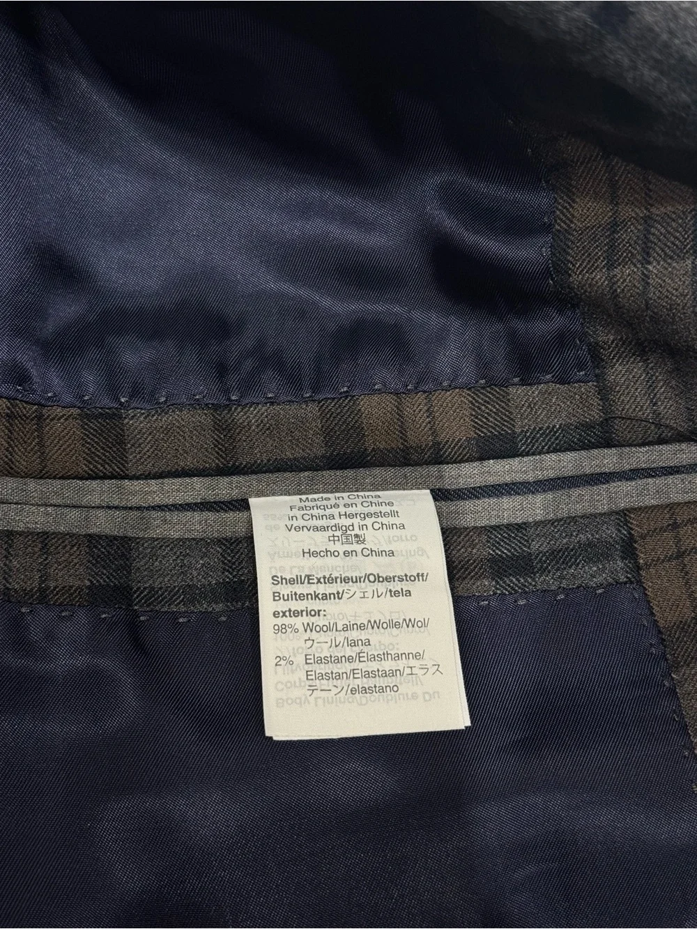 J.Crew Ludlow Men's Plaid Sport Coat in Blue and Brown